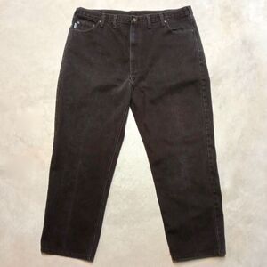 Carhartt Mens Brown Workwear Pants Size 42x32 Original Dungaree Relaxed Fit Y2K